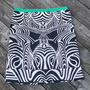 Linea Domani arty deco abstract skirt.. Size 14. EUC
